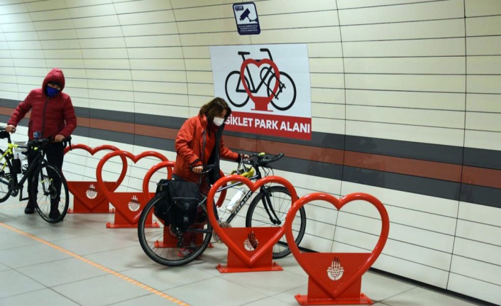 Çevreci İstanbul Metrosuna “Bisiklet Parkları”