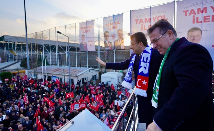İmamoğlu'ndan Mustafa Oktay Aksu'ya Seçim Desteği